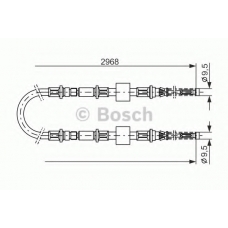 1 987 477 101 BOSCH Трос, стояночная тормозная система