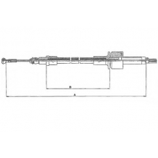 58007400 TEXTAR Трос, управление сцеплением