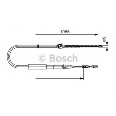 1 987 482 125 BOSCH Трос, стояночная тормозная система