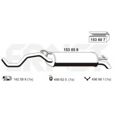 153058 ERNST Глушитель выхлопных газов конечный