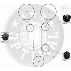 SK-1339 OPTIMAL Комплект ремня грм