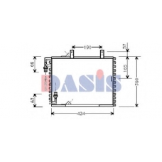 052170N AKS DASIS Конденсатор, кондиционер