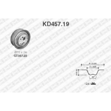 KD457.19 SNR Комплект ремня грм
