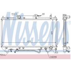 64784A NISSENS Радиатор, охлаждение двигателя