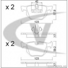 V20-8130 VEMO/VAICO Комплект тормозных колодок, дисковый тормоз