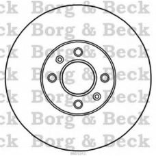 BBD5243 BORG & BECK Тормозной диск