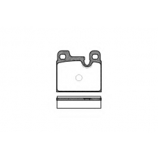 P1153.00 WOKING Комплект тормозных колодок, дисковый тормоз