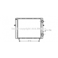 RT2128 Prasco Радиатор, охлаждение двигателя