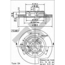 24853 AP Тормозной диск