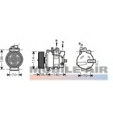 0300K274 VAN WEZEL Компрессор, кондиционер