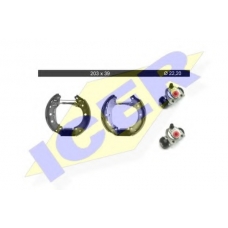 79KT0053 C ICER Комплект тормозных колодок