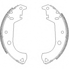 4125.00 REMSA Комплект тормозных колодок