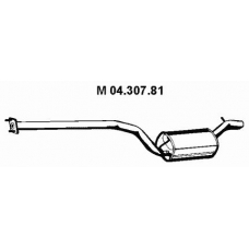 04.307.81 EBERSPACHER Средний глушитель выхлопных газов