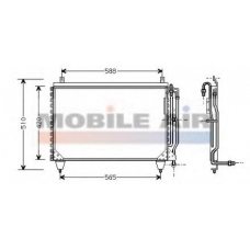 30005284 VAN WEZEL Конденсатор, кондиционер