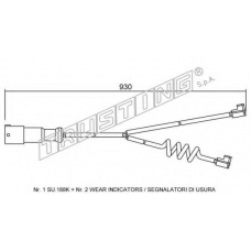 SU.188K TRUSTING Сигнализатор, износ тормозных колодок