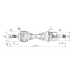 DRS6178.00 OPEN PARTS Приводной вал