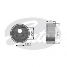 T41154 GATES Натяжной ролик, ремень грм