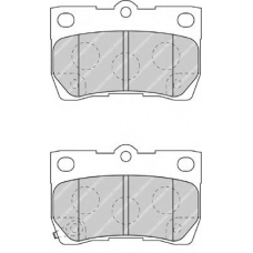 FDB4001 FERODO Комплект тормозных колодок, дисковый тормоз