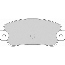 FD6090A NECTO Комплект тормозных колодок, дисковый тормоз