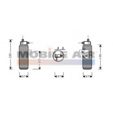 0200D144 VAN WEZEL Осушитель, кондиционер