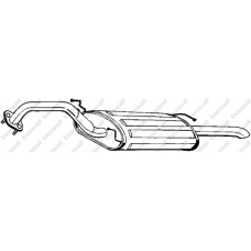 165-199 BOSAL Глушитель выхлопных газов конечный