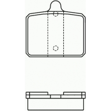 P 85 001 BREMBO Комплект тормозных колодок, дисковый тормоз