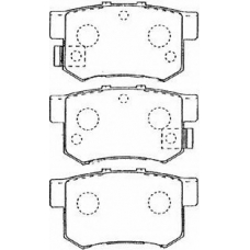 C2N015 AISIN Комплект тормозных колодок, дисковый тормоз