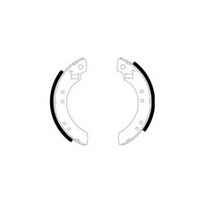 8DB 355 000-101 HELLA Комплект тормозных колодок