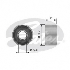 T41234 GATES Натяжной ролик, ремень грм