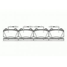 0434.14 REMSA Комплект тормозных колодок, дисковый тормоз