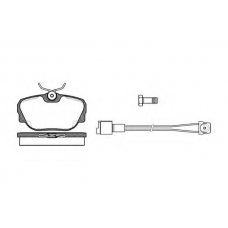 P3963.02 WOKING Комплект тормозных колодок, дисковый тормоз