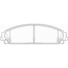 FD7365A NECTO Комплект тормозных колодок, дисковый тормоз