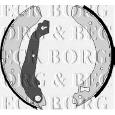 BBS6090 BORG & BECK Комплект тормозных колодок