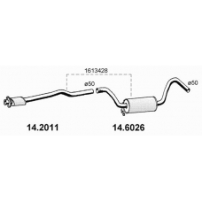 14.2011 ASSO Предглушитель выхлопных газов