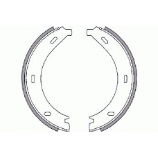 18492733659 S.b.s. Комплект тормозных колодок, стояночная тормозная с