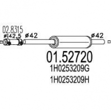 01.52720 MTS Средний глушитель выхлопных газов