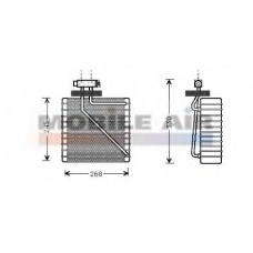 1800V270 VAN WEZEL Испаритель, кондиционер