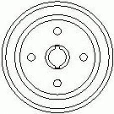 7D0139 KAWE Тормозной барабан