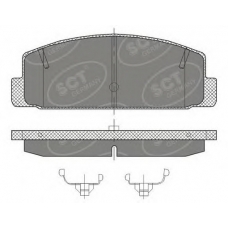 SP 453 SCT Комплект тормозных колодок, дисковый тормоз