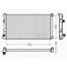 DRM23092 DENSO Радиатор, охлаждение двигателя