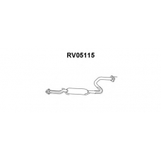 RV05115 VENEPORTE Средний глушитель выхлопных газов