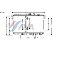 MT2040 AVA Радиатор, охлаждение двигателя
