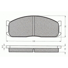 7.268 PEX Комплект тормозных колодок, дисковый тормоз