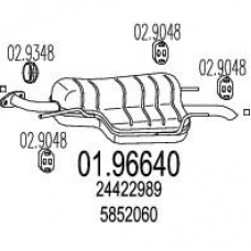 01.96640 MTS Глушитель выхлопных газов конечный