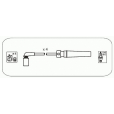 D7S JANMOR Комплект проводов зажигания