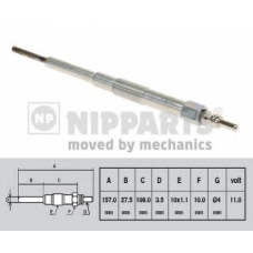 N5717000 NIPPARTS Свеча накаливания