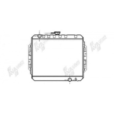 36002003 VAN WEZEL Радиатор, охлаждение двигателя