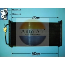 16-1306 AUTO AIR GLOUCESTER Конденсатор, кондиционер