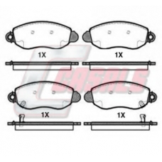 BKM5167 CASALS Комплект тормозных колодок, дисковый тормоз