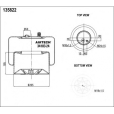 34183-24 K Airtech Кожух пневматической рессоры
